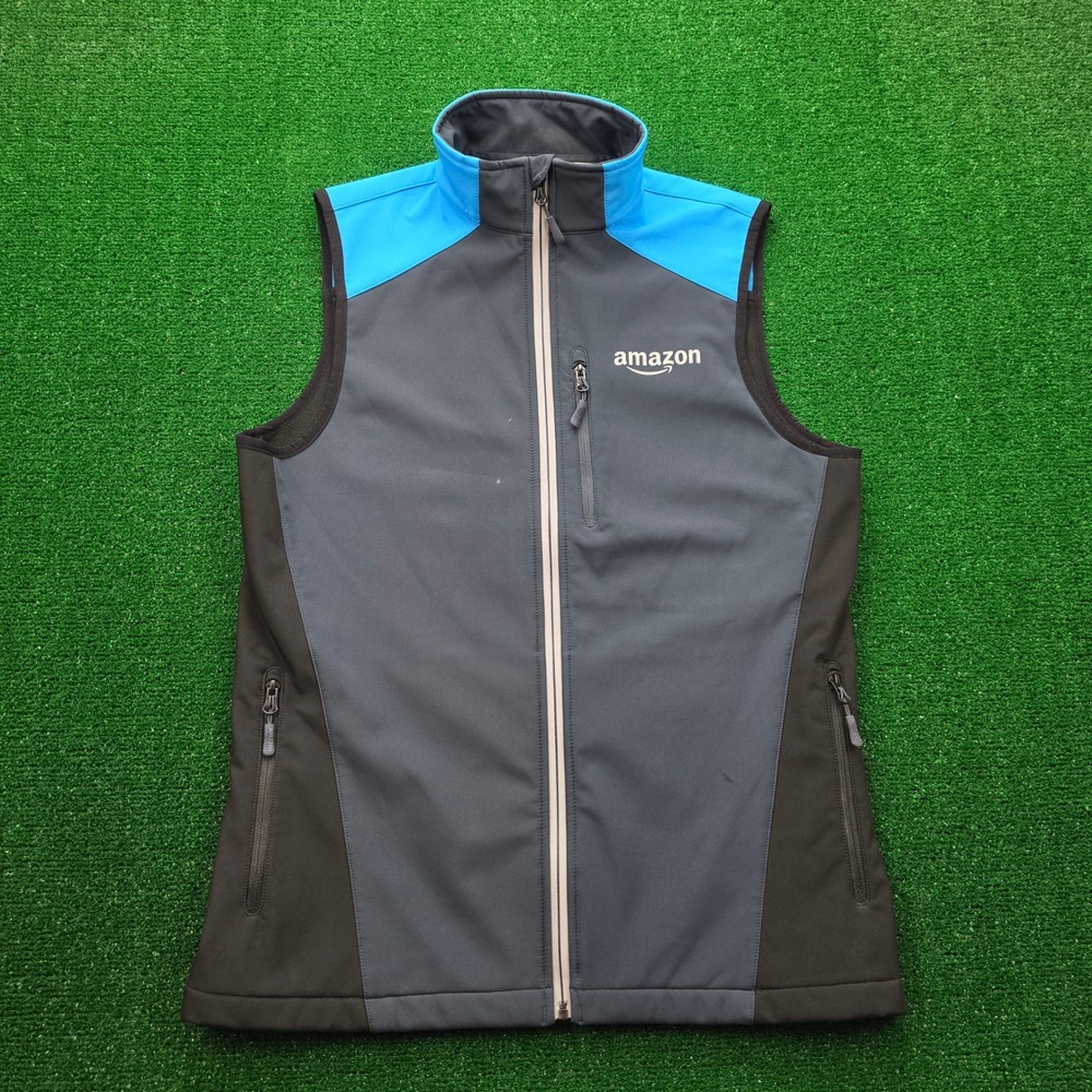Amazon Employee Softshell Fleece Lined Utility Vest Unisex Small Uniform Work
